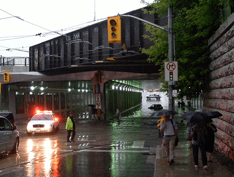 July 2013 Flood in Toronto. Photo by Eastmain