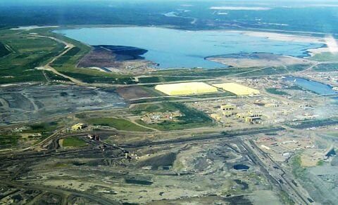 Athabasca oil sands in northeastern Alberta, Canada.