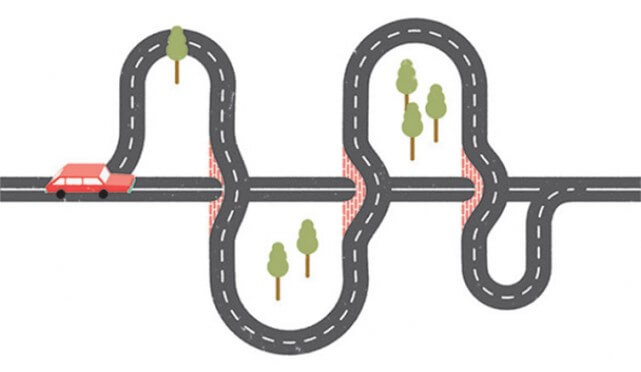 illustration of a road