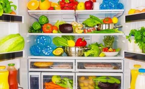 inside of a fridge