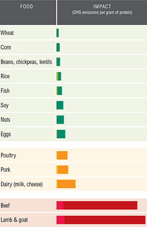 World Resources Institute protein scorecard