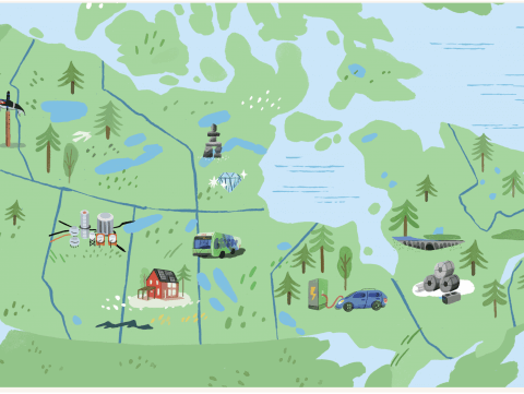 canadian map Illustration by Tallulah Fontaine